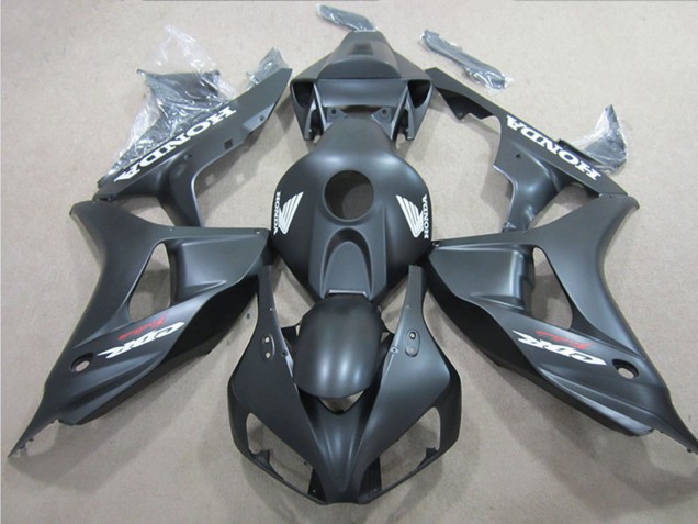 Carena Moto Honda CBR1000RR 2006-2007 - Nero Opaco Bianco Decal