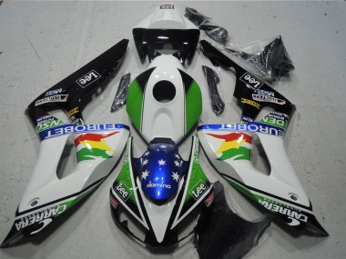 Carena Moto Honda CBR1000RR 2006-2007 - Bianco Verde Rosso Giallo Blu Nero Lucido Carrera EuroBet Lee Fabbrica