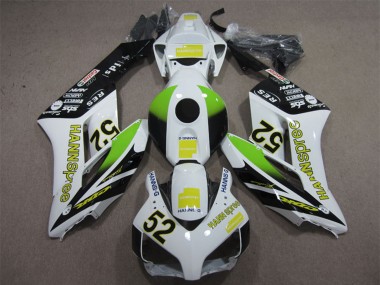 Carena Moto Honda CBR1000RR 2004-2005 - Bianco Giallo Verde Nero Lucido Hannspree 52 Fabbrica