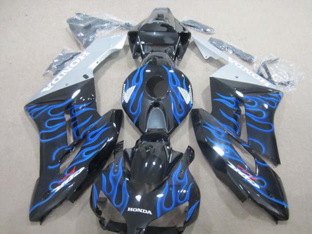 Carena Moto Honda CBR1000RR 2004-2005 - Nero Lucido Blu Fiamma