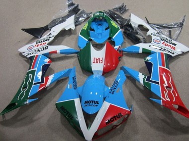 Carena Moto Honda CBR1000RR 2004-2005 - Bianco Blu Rosso Verde Motul Fabbrica