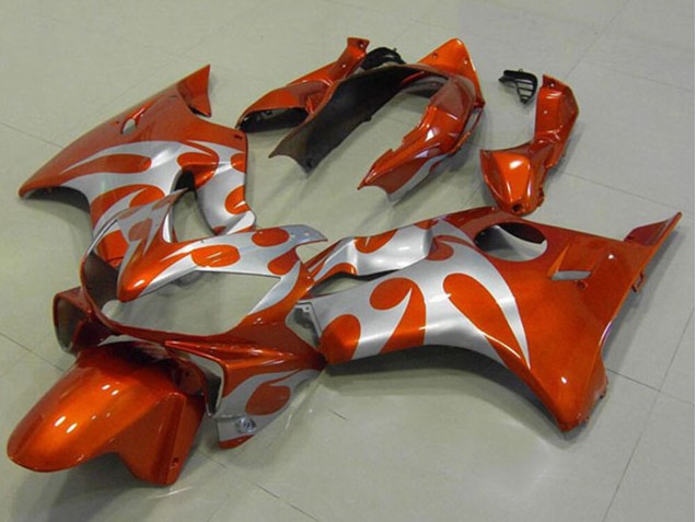 Carena Moto Honda CBR600 F4i 2004-2007 - Argento Arancia Fiamma