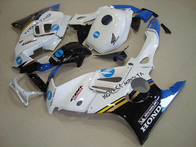 Carena Moto Honda CBR600 F3 1995-1996 - Bianco Blu Nero Lucido Konica Minolta