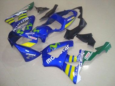 Carena Moto Honda CBR900RR 929 2000-2001 - Blu Giallo Verde MoviStar Castrol Fabbrica