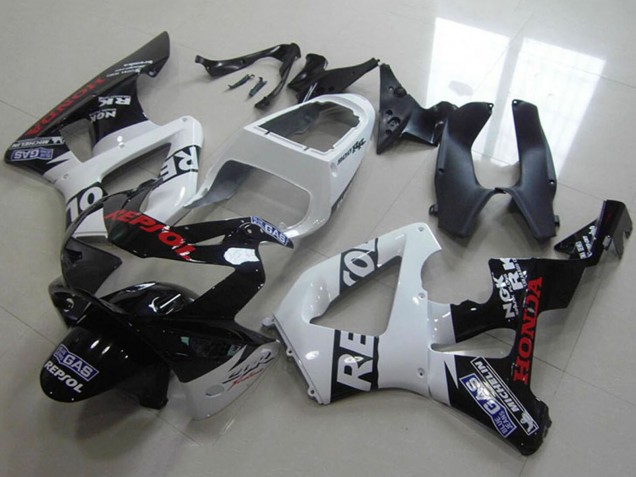 Carena Moto Honda CBR900RR 929 2000-2001 - Bianco Nero Lucido Rosso Repsol
