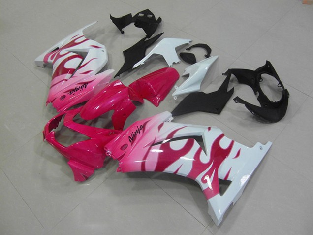 Carena Moto Kawasaki ZX250R 2008-2012 - Bianco Rosa Fiamma
