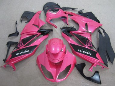 Carena Moto Kawasaki ZX6R 2009-2012 - Rosa Nero Mostro Fabbrica