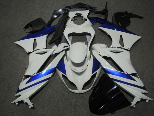 Carena Moto Kawasaki ZX6R 2009-2012 - Blu Bianco