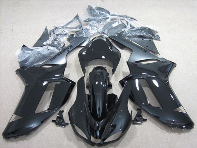 Carena Moto Kawasaki ZX6R 2007-2008 - Nero Argento