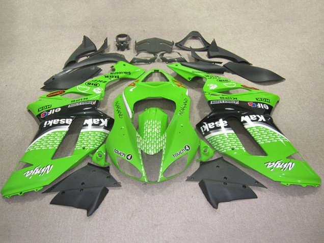 Carena Moto Kawasaki ZX6R 2007-2008 - Verde Touch4 4