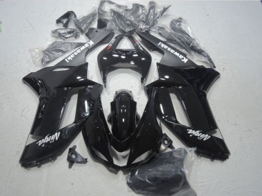 Carena Moto Kawasaki ZX6R 2007-2008 - Nero Lucido Nero Opaco Bianco Rosso Decals Fabbrica
