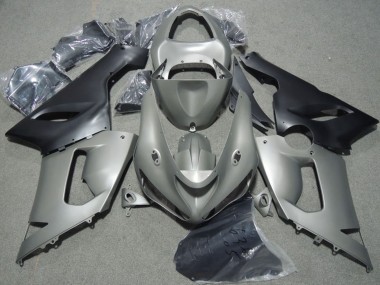 Carena Moto Kawasaki ZX6R 2005-2006 - Grigio Nero Opaco Fabbrica
