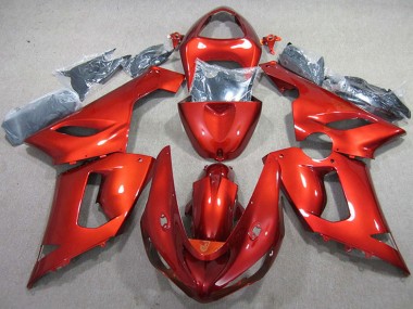 Carena Moto Kawasaki ZX6R 2005-2006 - Rosso Fabbrica