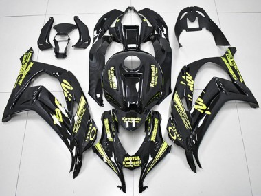 Carena Moto Kawasaki ZX10R 2016-2020 - Nero Lucido Giallo Motul Corsa Team Motocard Fabbrica
