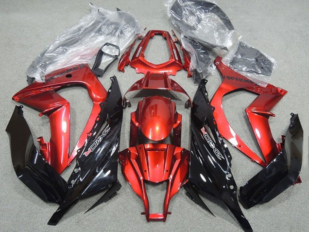 Carena Moto Kawasaki ZX10R 2011-2015 - Rosso Nero Lucido