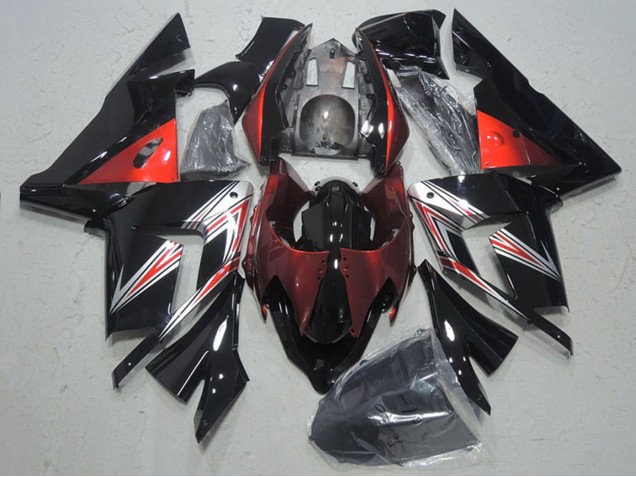 Carena Moto Kawasaki ZX10R 2004-2005 - Nero Rosso
