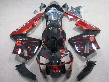Carena Moto Kawasaki ZX10R 2004-2005 - Nero Rosso Racardi Fabbrica