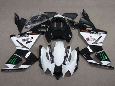 Carena Moto Kawasaki ZX10R 2004-2005 - Nero Bianco Mostro Fabbrica