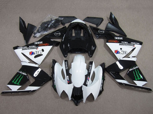 Carena Moto Kawasaki ZX10R 2004-2005 - Nero Bianco Mostro