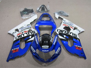 Carena Moto Suzuki GSXR 600 2001-2003 - Bianco Blu Nero Motul Fabbrica