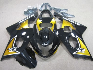 Carena Moto Suzuki GSXR 600 2004-2005 - Nero Lucido Giallo Fabbrica