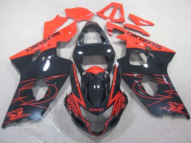 Carena Moto Suzuki GSXR 600 2004-2005 - Nero Lucido Rosso Fabbrica