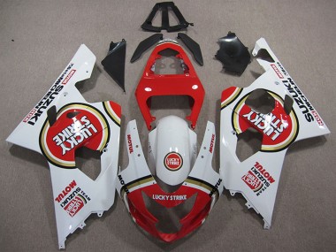 Carena Moto Suzuki GSXR 600 2004-2005 - Bianco Rosso Lucky Strike Motul Fabbrica