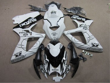 Carena Moto Suzuki GSXR 600 2006-2007 - Bianco Nero Corona Extra Fabbrica