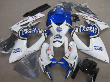 Carena Moto Suzuki GSXR 600 2006-2007 - Bianco Blu Lucky Strike Motul Fabbrica