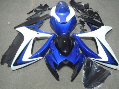 Carena Moto Suzuki GSXR 600 2006-2007 - Bianco Blu Nero Lucido Fabbrica