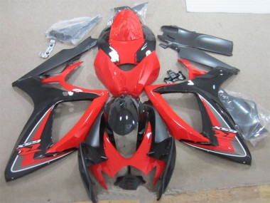 Carena Moto Suzuki GSXR 600 2006-2007 - Rosso Nero Fabbrica
