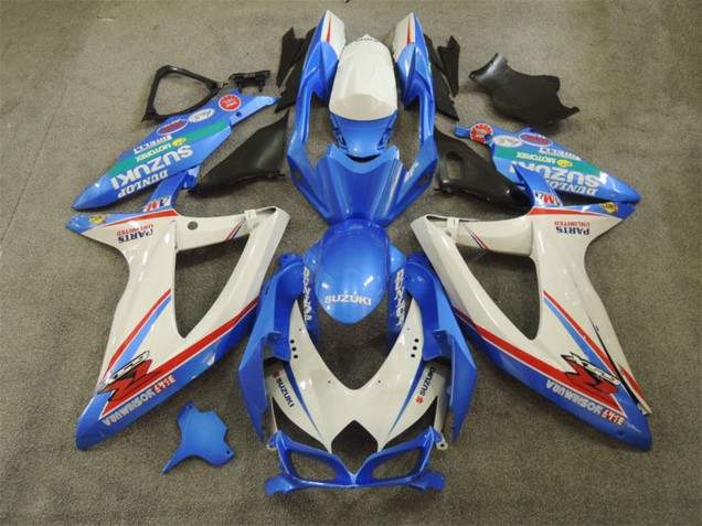 Carena Moto Suzuki GSXR 600 2008-2010 - Bianco Blu Rosso Verde