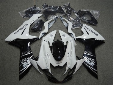 Carena Moto Suzuki GSXR 600 2011-2024 - Bianco Nero Lucido Fabbrica