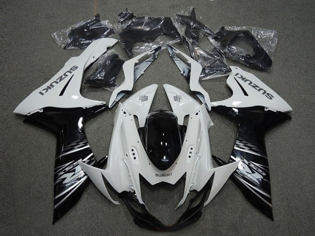 Carena Moto Suzuki GSXR 600 2011-2024 - Bianco Nero Lucido