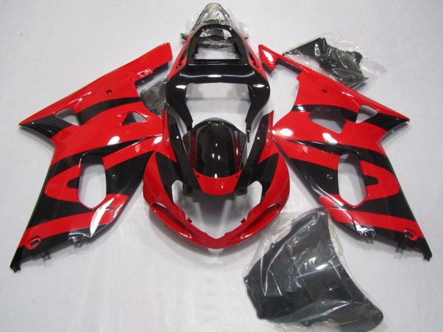 Carena Moto Suzuki GSXR 750 2001-2003 - Rosso Nero Lucido