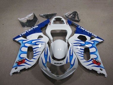 Carena Moto Suzuki GSXR 750 2001-2003 - Bianco Blu Fiamma Fabbrica