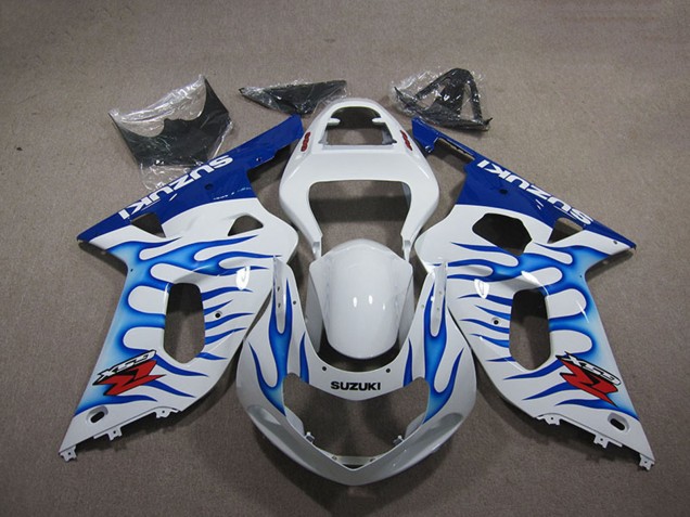Carena Moto Suzuki GSXR 750 2001-2003 - Bianco Blu Fiamma