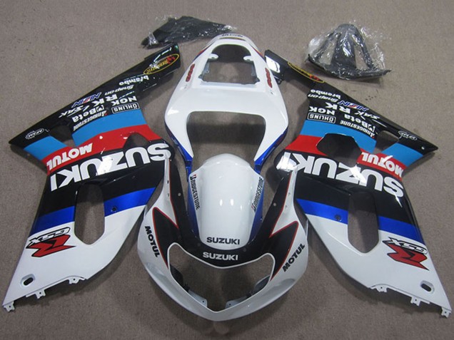 Carena Moto Suzuki GSXR 750 2001-2003 - Bianco Blu Rosso Nero Motul