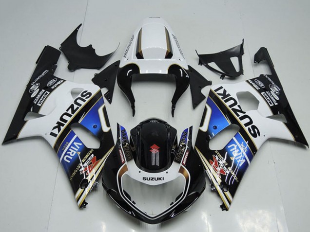 Carena Moto Suzuki GSXR 750 2001-2003 - Bianco Blu Nero Lucido Viru