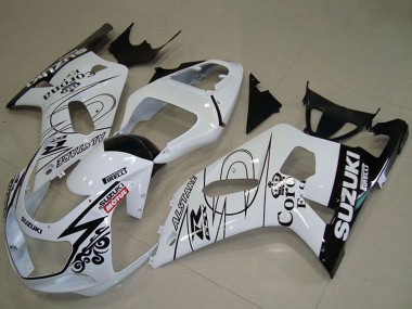 Carena Moto Suzuki GSXR 750 2001-2003 - Bianco Nero Alstare Corona Extra Motul Fabbrica