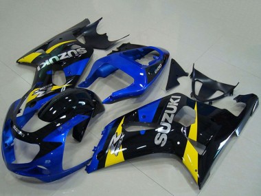 Carena Moto Suzuki GSXR 750 2001-2003 - Blu Giallo Nero Lucido Fabbrica