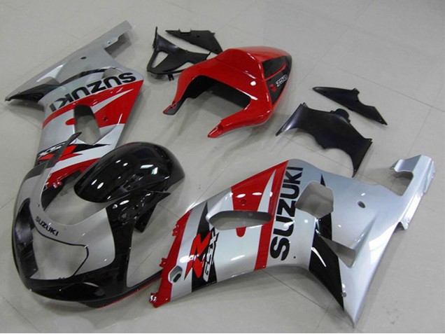 Carena Moto Suzuki GSXR 750 2001-2003 - Rosso Argento Nero