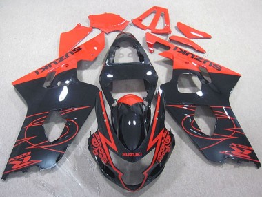 Carena Moto Suzuki GSXR 750 2004-2005 - Rosso Nero Lucido Fabbrica