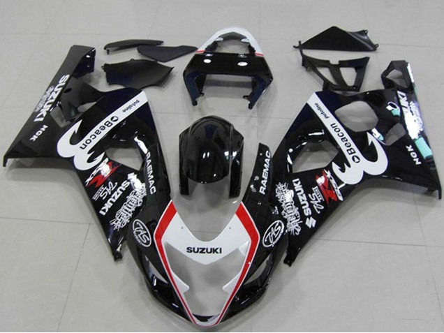 Carena Moto Suzuki GSXR 750 2004-2005 - Nero Lucido Bianco Rosso Faro
