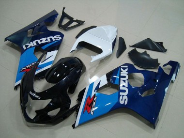 Carena Moto Suzuki GSXR 750 2004-2005 - Bianco Blu Nero Lucido Fabbrica