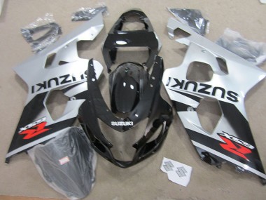 Carena Moto Suzuki GSXR 750 2004-2005 - Argento Nero Lucido Rosso Fabbrica