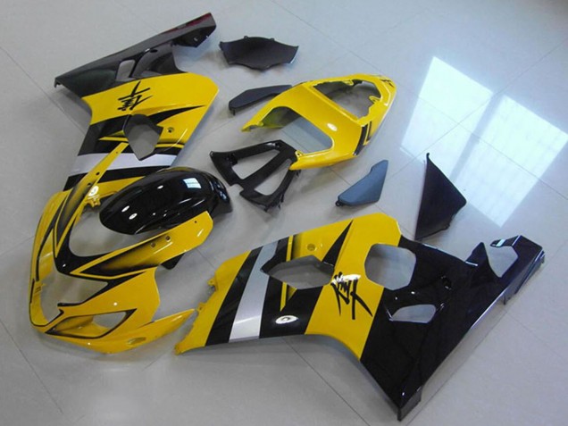 Carena Moto ABS Suzuki GSXR 750 2004-2005 - Giallo Argento Nero