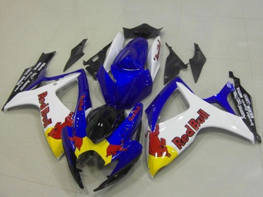 Carena Moto Suzuki GSXR 750 2006-2007 - Blu Bianco Giallo Red Bull Fabbrica