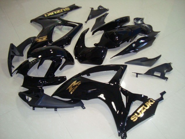 Carena Moto Suzuki GSXR 750 2006-2007 - Nero Lucido Oro Decal