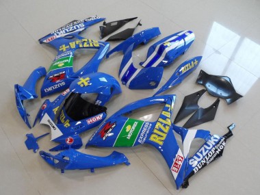 Carena Moto Suzuki GSXR 750 2006-2007 - Blu Bianco Verde Nero Oro Rizla Fabbrica